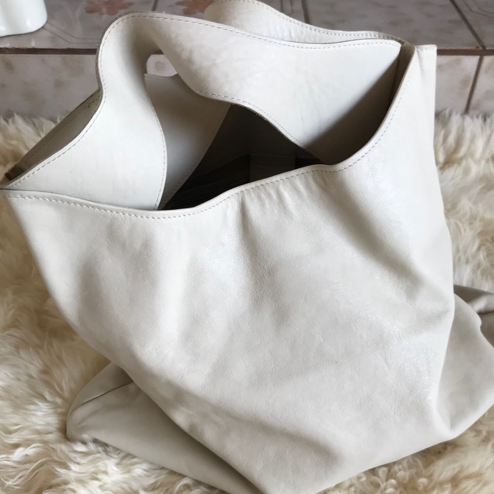 Large Nude Hobo bag PRINCIPE  MILANO Italy